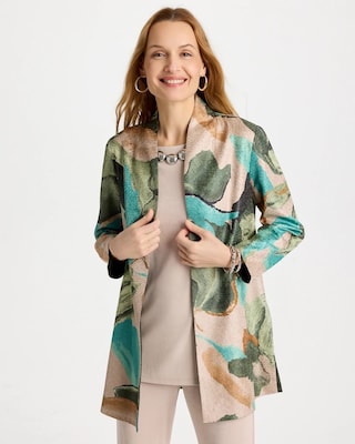 Travelers™ Soft Bloom Reversible Crushed Jacket | Chico's